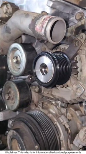 Engine Alternator Pulley Sound – Quick Fix Guide 🔧⚙️#auto #mechanic #usa