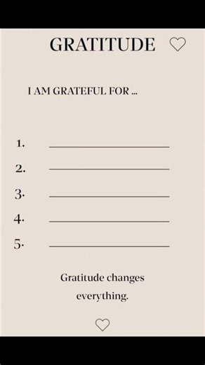 🤍 Daily Gratitude Journal Printable