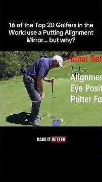 Why do almost all Tour Players practice with a Putting Mirror?