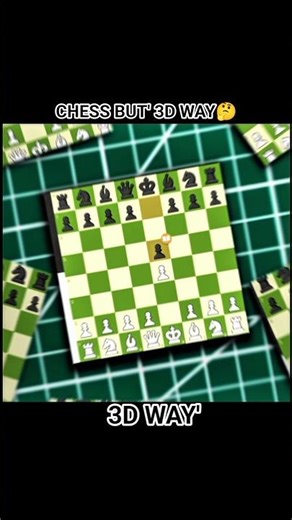 CHESS 3D EDIT 🤔 #chess #chessopenings #chestricks #chesstactics #chesscom #viral #viralshort