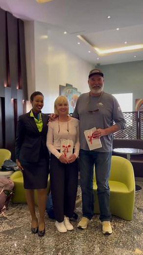 Love was in the air at Kigali International Airport this Valentine's Day as we surprised passengers with special treats and heartwarming gestures. #FlyTheDreamOfAfrica #ValentinesDay | RwandAir