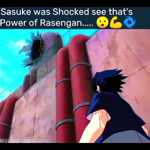 Sasuke was Shocked see that's Power of Rasengan... | Naruto Anime Reels