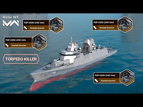 FQF-2500 (240 mm) New Allrounder Grenade Launcher - Modern Warships Gameplay 