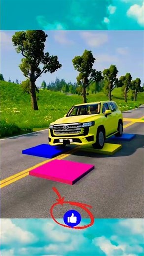 Flatbed Truck Mcqueen | Transportation with Truck - Pothole vs Car #000 - BeamNG.Drive #beamngdrive