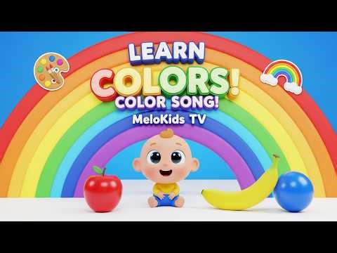Learn Colors with Fun 3D Animation Song 🌈 | Kids Color Song for Toddlers Nursery Rhymes