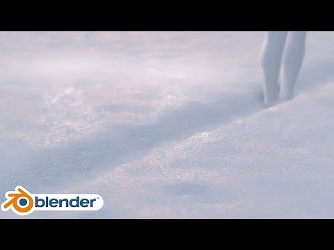 How To Easily Make Interactive Snow (Blender Tutorial)