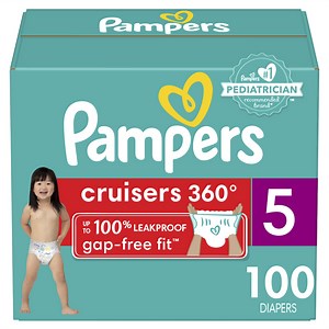Pampers Cruisers Diapers 360 Size 5, 100 Count (Select for More Options)