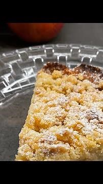 Apfelkuchen mit Streusel 🍎👩🏼‍🍳 Omas Rezept Mürbeteig mit Äpfeln und Streuseln 🍏 😋