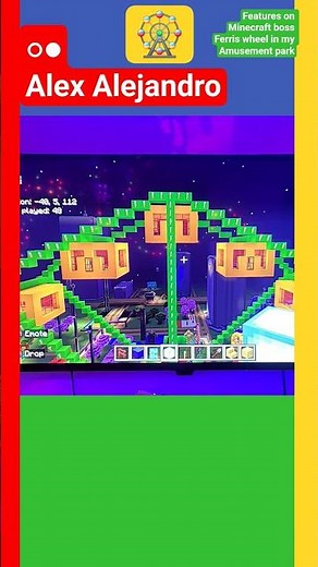 🔵🟢🟡🔴Ferris Wheel Minecraft🔴🟡🟢🔵 ○● (5/22/25)