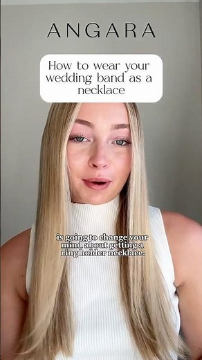 Turn Your Wedding Ring Into a Chic Pendant 💫| Wedding Ring as Necklace | Jewelry Hacks | Angara |