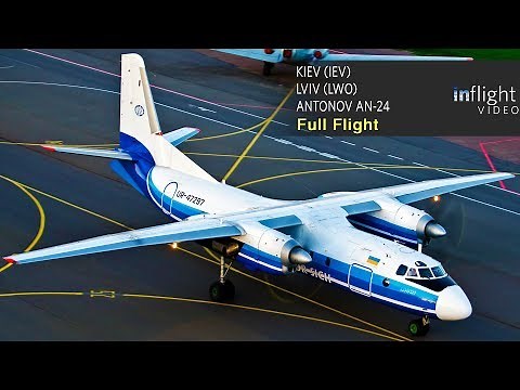Antonov An-24 Full Flight: Kiev to Lviv - Motor Sich Airlines