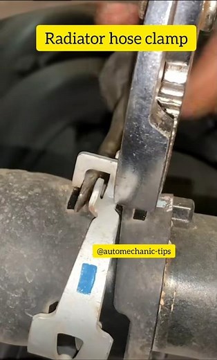 radiator hose clamp remove hack#how to remove radiator hose clamp#tips