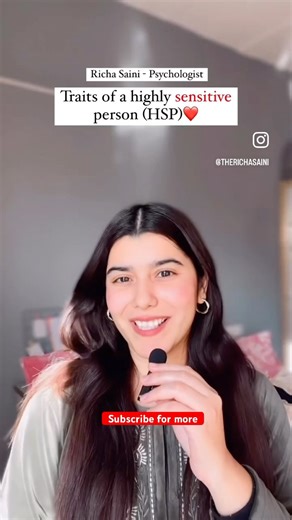 Do you feel you're too sensitive?🥹🩷 | Richa Saini #psychologist #mentalhealth #shortsindia