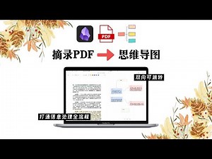 Obsidian插件组 PDF自动生成思维导图 双向可跳转 打造信息处理系统