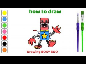 How to draw BOXY BOO (Project: Playtime) Poppy Playtime