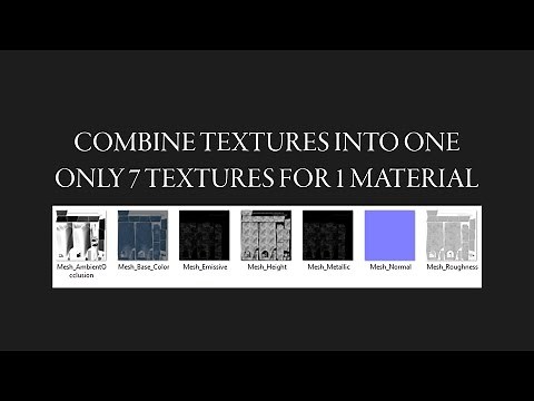 How to Combine/Connect different/multiple Textures into One object from Substance Painter