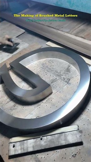 How a Simple Method Creates High-End Brushed Metal Signs | Factory Tour