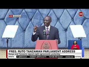 President William Ruto's Historic Address to the Tanzanian Parliament in Dodoma (FULL SPEECH)
