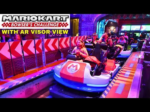 Mario Kart: Bowsers Challenge AR VISOR VIEW | Universal Epic Universe [4K POV]
