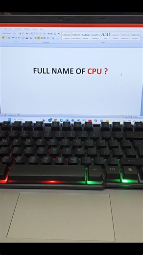 Full Form CPU ? #computer #laptop #pc #shortvideo #tech #youtube #shorts #technology #shortsfeed