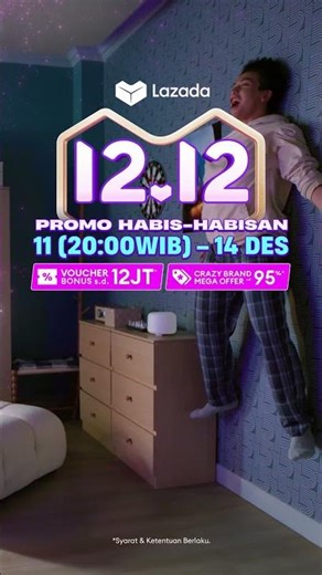 Sikat Promo 12.12! Beneran ada voucher bonus s.d 12 Juta! Mulai 11 (20:00 WIB) - 14 Des!