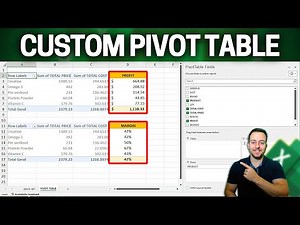 Create a New Custom Pivot Table Column in Excel | Subtraction Between Columns, Addition, Multipli...