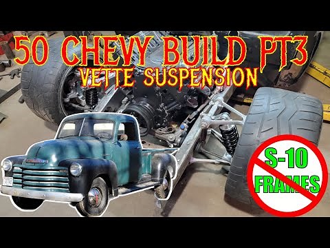 1950 Chevy 3600 Pickup - PT3 C4 Corvette Front Suspension Flat Out Engineering