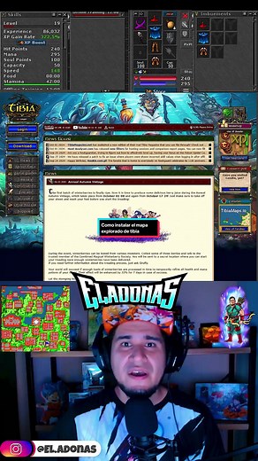 Cómo instalar el mapa completo en Tibia