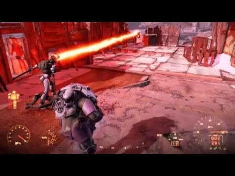The ultra rare killing animation "Assaultron's Kiss" is a sight to behold