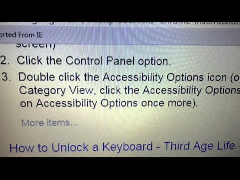 Fix your locked laptop keyboard - how to unlock.