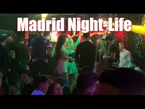 Madrid Night Life Uncut ⁴ᴷ|| No Edit || No Voice || iPhone Video || Madrid Spain || Night in Madrid