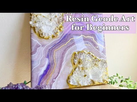 How to Make Resin Geode Art for Beginners (on Canvas)