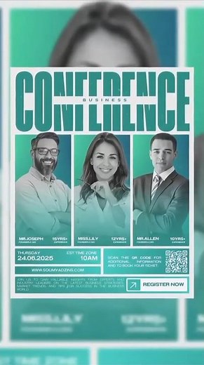 Modern Business Conference Flyer | Corporate Event Poster