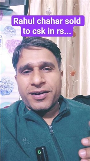 Rahul Chahar sold to CSK