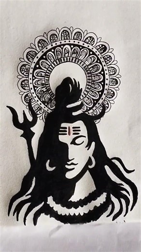 Lord Shiva Mandala art / Mahadev sketch...✨🔥
