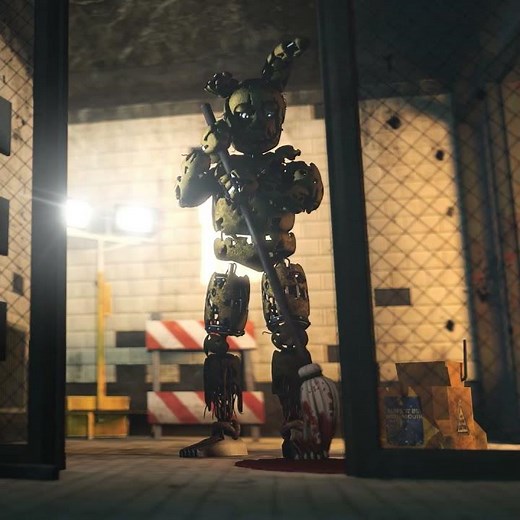 Springtrap cleans FNAF Fazbear's Fright