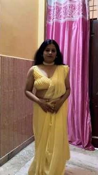 90s saree draping look || #saree #grwm #shorts