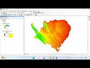 Creating Digital Elevation Map in ArcMap using SRTM from USGS Earth explorer #dem #usgs #elevationma