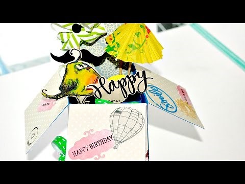 DIY Birthday Card Tutorial with Crazy Birds from Tim Holz