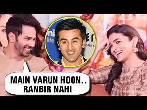 Alia Bhatt's BLUNDER, Calls Varun Dhawan 'Ranbir Kapoor' | Kalank Interview