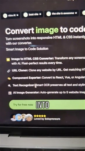 Instantly Turn Images into Code: AI Magic for Devs & Designers!