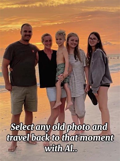 Emotional in so many ways… Firstly our two grown up daughters are at Uni in the UK (We are in Florida) so seeing them smile and wave in this AI clip is lovely, Secondly I, (the mom) have MS , I walk with a cane and I cannot run so seeing “me” start to run in this clip is hard, but also I’ve found myself… still smiling. #family #ms #smile #believe