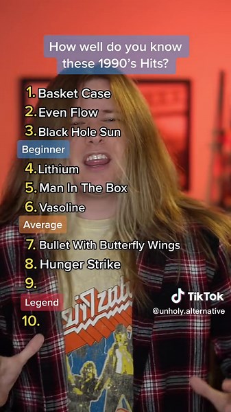 Best 90s Alternative Karaoke Songs | Rock Music Challenge