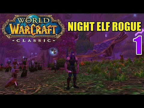 Let's Play Classic WoW SOM | HARDCORE | Night Elf Rogue | EP. 1 | Launch Day | Gameplay Walkthrough