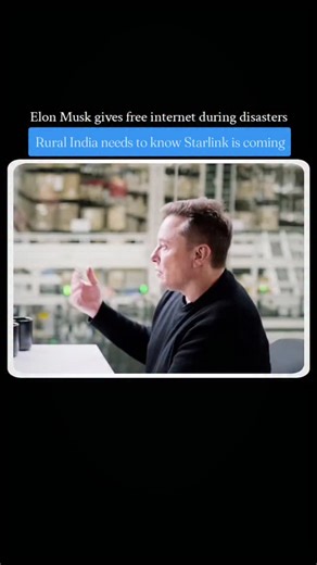 FOUNDERSTALKSGLOBAL on Instagram: "Elon Musk just revealed why Starlink gives free internet during disasters. Natural disasters hit, cell towers die, but Starlink satellites keep working. Rural India has the worst internet because telecom companies can't afford infrastructure there. Starlink solves what traditional companies never could. Send this to anyone living in rural areas with terrible internet. Nikhil Kamath asked Elon Musk about Starlink and what he revealed changes everything for villa