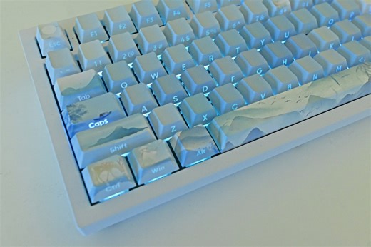 Blue Mountain Lake Keycap Set: Watercolor Chinese Scenery, Cherry Profile, PBT - Etsy