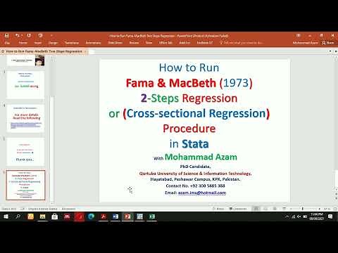Fama & MacBeth (1973) two-steps Regression Procedure in Stata
