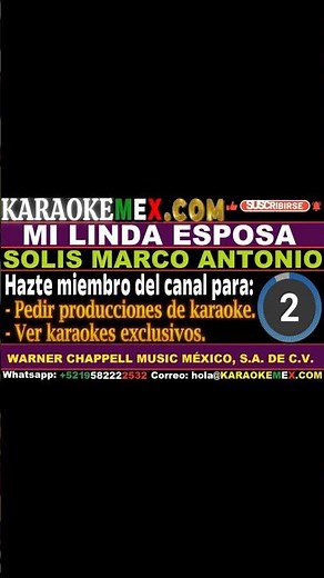 karaoke los bukis - mi linda esposa #karaokemex