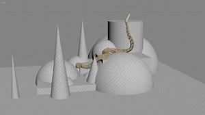 Animation test of the snake rig