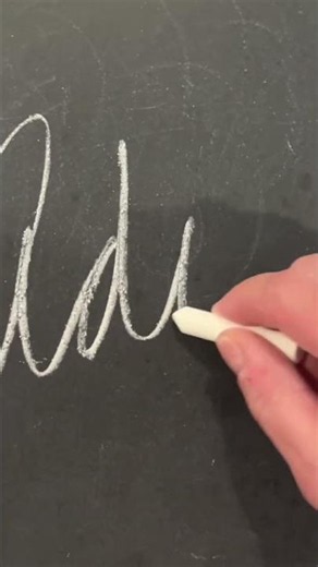 ADAM Cursive Writing Example - Cursive is an ART! | Cursive Names - Thin Chalk